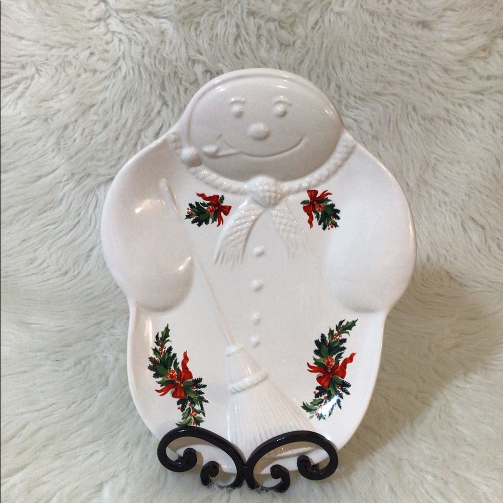 Pfaltzgraff Christmas Heritage Snowman Platter
